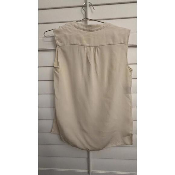 Derek Lam sleeveless cream silk blouse size 6 - Picture 5 of 8
